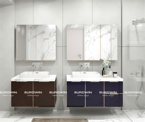 Tủ lavabo cánh kính TL09