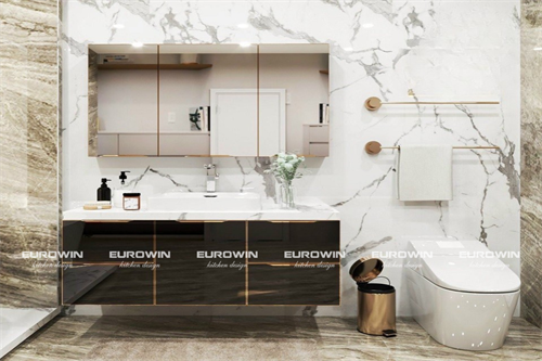 Tủ lavabo cánh kính TL14