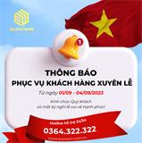 THÔNG BÁO PHỤC VỤ XUYÊN LỄ 2/9 