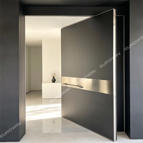 Cửa Nhôm Nguyên Tấm Trục Xoay Eurowin EU-X100