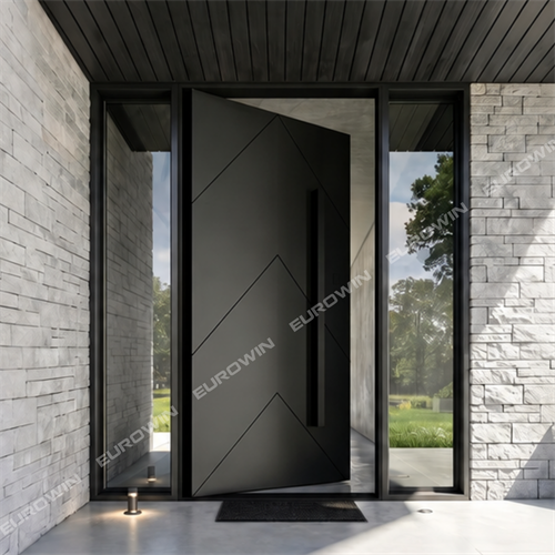Cửa Nhôm Nguyên Tấm Trục Xoay Eurowin EU-X105