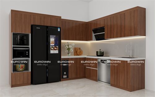 Tủ Bếp Nhựa Cao Cấp Chữ L (Mã SP: EU1081) 