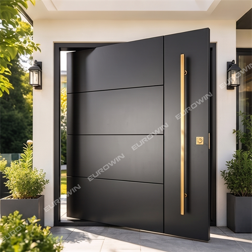 Cửa Nhôm Nguyên Tấm Trục Xoay Eurowin EU-X110
