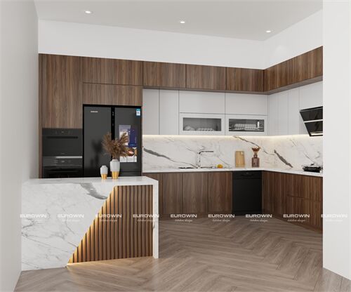 Tủ Bếp Nhựa Cao Cấp Chữ L (Mã SP: EU1144)  