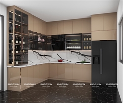 25 Mẫu Tủ Bếp Inox Cánh Kính Đẹp Cho Nhà Hiện Đại (Xu Hướng 2026)