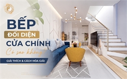 Bếp Đối Diện Cửa Chính Có Sao Không? Góc Nhìn Phong Thủy & Cách Hóa Giải