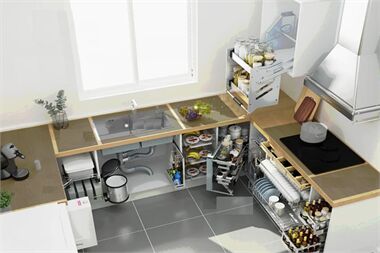 Bếp Nhỏ Thì Nên Chọn Phụ Kiện Tủ Bếp Gì Để Tiết Kiệm Không Gian?
