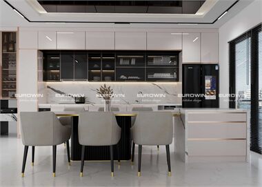 Bộ Sưu Tập Mẫu Tủ Bếp Inox Cánh Kính Kiểu Dáng Chữ I – Cập Nhật Mới Nhất