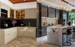 Tủ Bếp Inox Cánh Kính Hay Gỗ Công Nghiệp? Chọn Đúng Theo Phong Cách & Ngân Sách Của Bạn