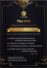 THƯ MỜI THAM QUAN TRIỂN LÃM VIETBUILD 2023