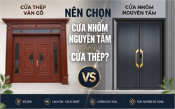 Nên Chọn Cửa Nhôm Nguyên Tấm Hay Cửa Thép?