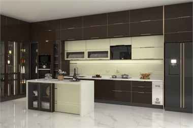 Thiết kế tủ bếp sát trần cho gian bếp nhỏ hẹp – lựa chọn thông minh