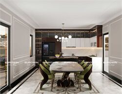 Thiết Kế Tủ Bếp Inox Cánh Kính Cho Biệt Thự: Chữ L Hay Chữ U Là Lựa Chọn Đẳng Cấp Hơn?