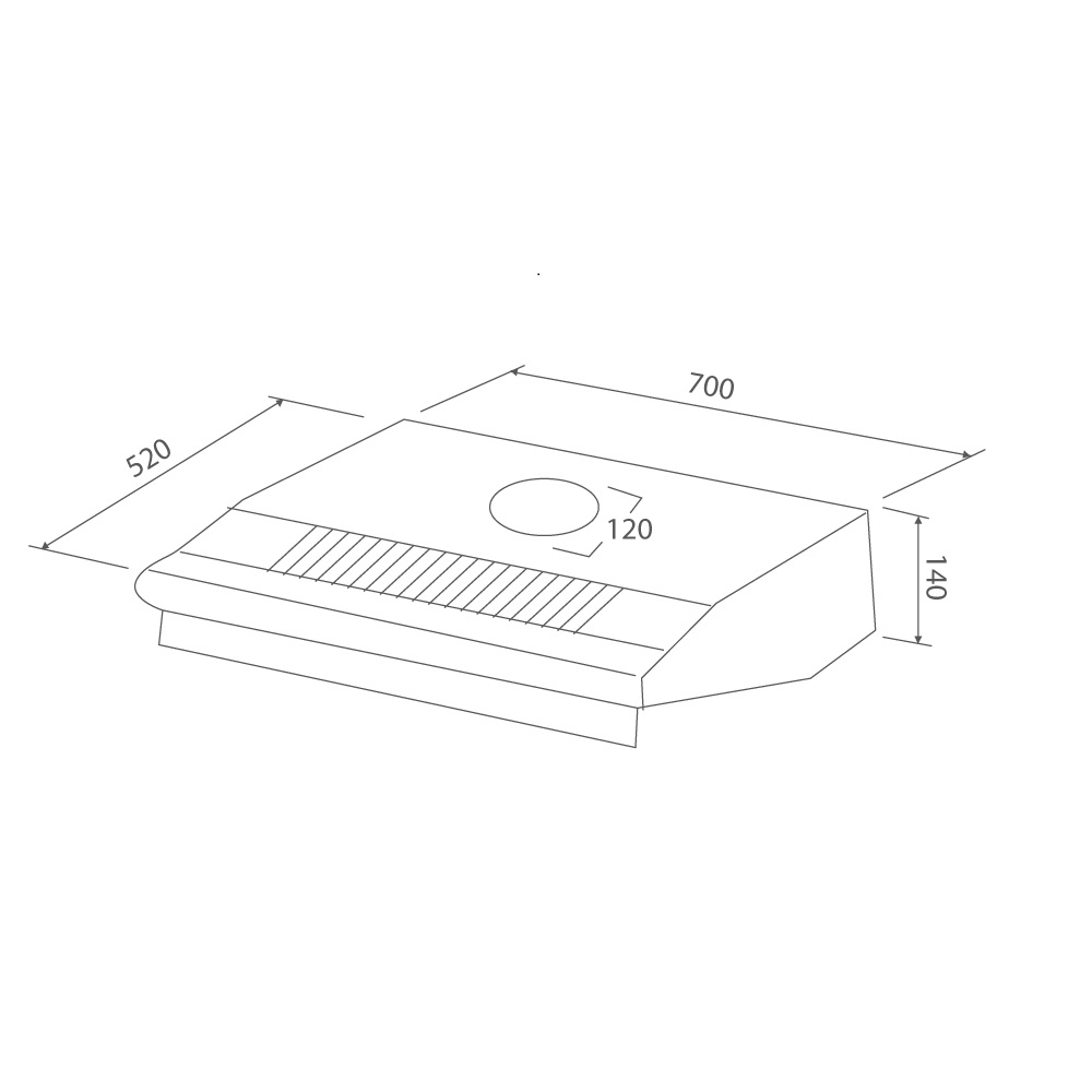 Máy hút mùi MALLOCA H322-700W