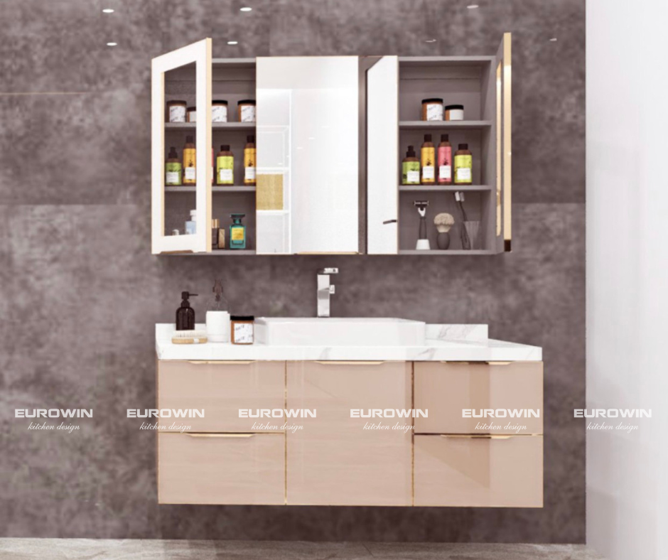 Tủ lavabo cánh kính TL03