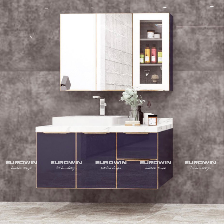 Tủ lavabo cánh kính TL04