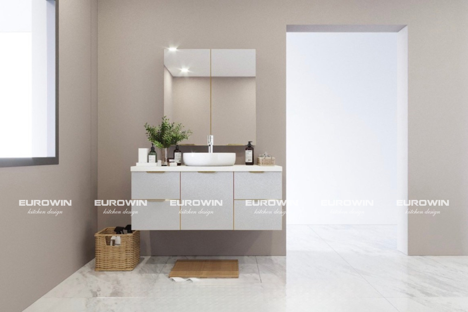 Tủ lavabo cánh kính TL07