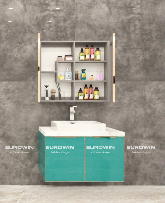 Tủ lavabo cánh kính TL08