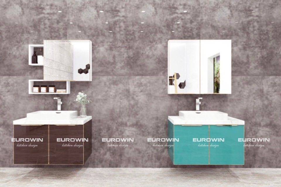 Tủ lavabo cánh kính TL08