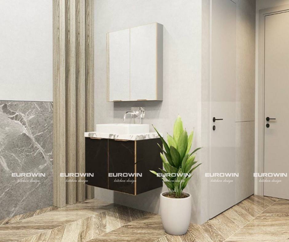 Tủ lavabo cánh kính TL10