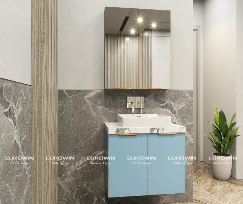 Tủ lavabo cánh kính TL12