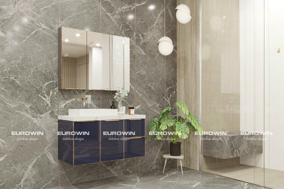 Tủ lavabo cánh kính TL13