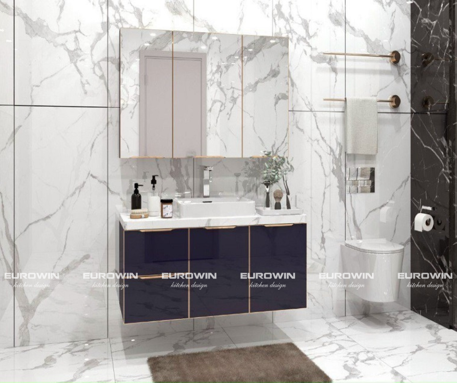Tủ lavabo cánh kính TL15