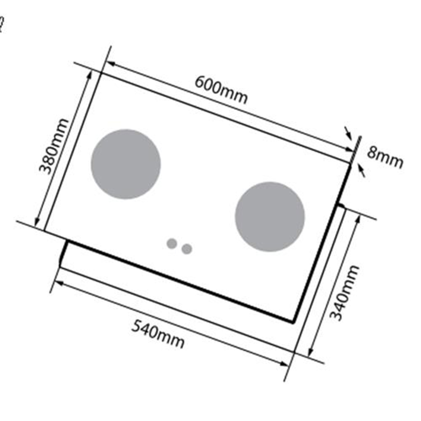 Bếp gas âm Canzy CZ-662