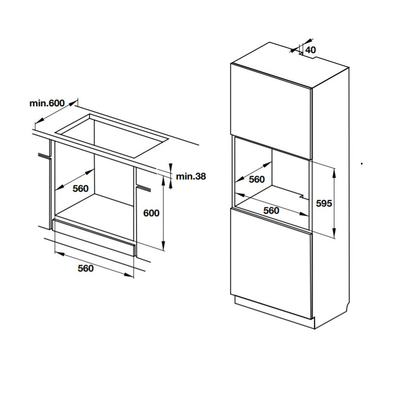 Lò nướng Hafele HO-K60B