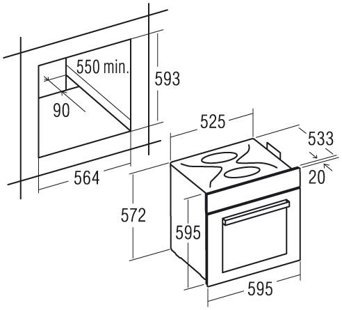 Lò nướng Cata MR 608I WH