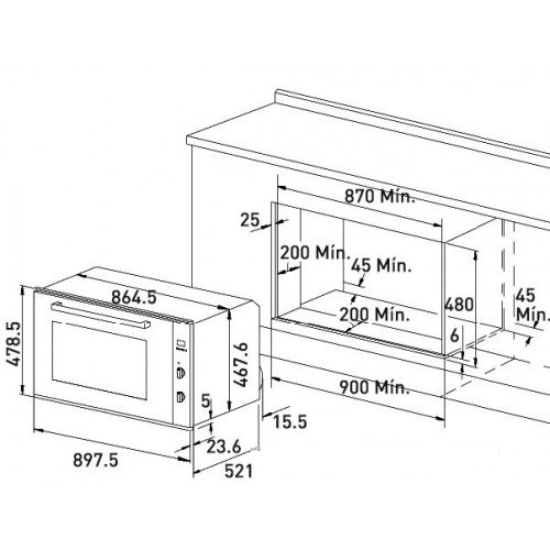 Lò nướng Cata ME 910