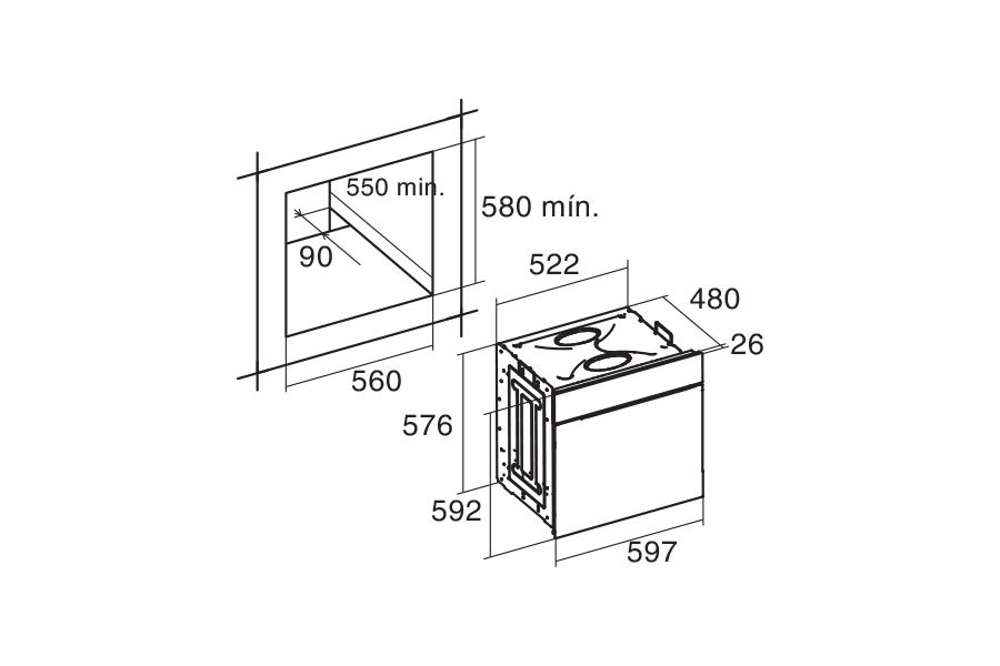 Lò nướng Cata ME 605 TC