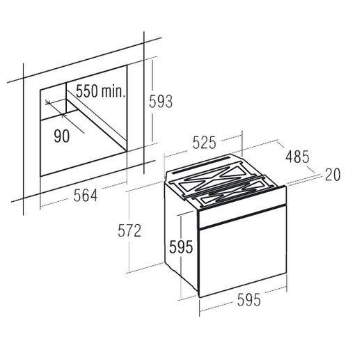 Lò nướng Cata CDP 780 AS WH