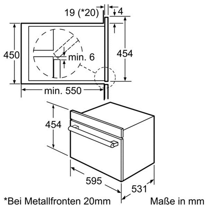 Lò vi sóng kèm lò nướng Bosch HBC84K533