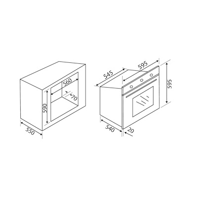 Lò nướng Malloca MOV-65DE