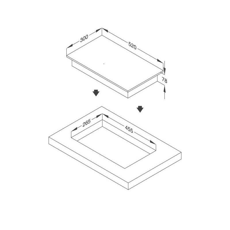 Bếp gas âm DOMINO Malloca DG 01