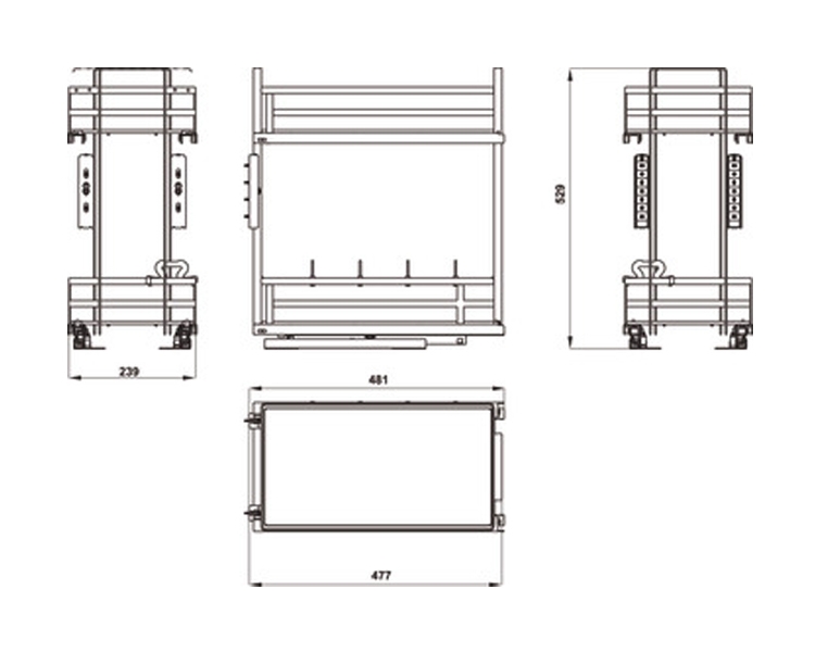 Kệ Đựng Gia Vị 400mm Hafele Kosmo Omero 549.20.825