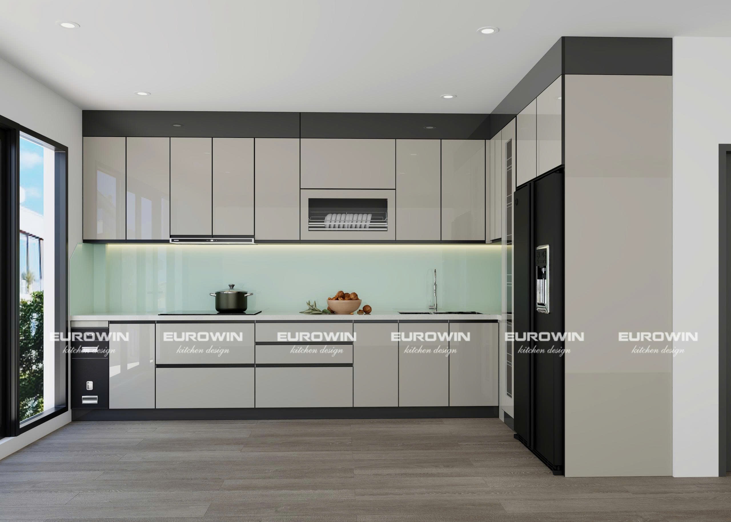 Tủ Bếp Nhựa Cao Cấp Chữ L (Mã SP: EU1012)