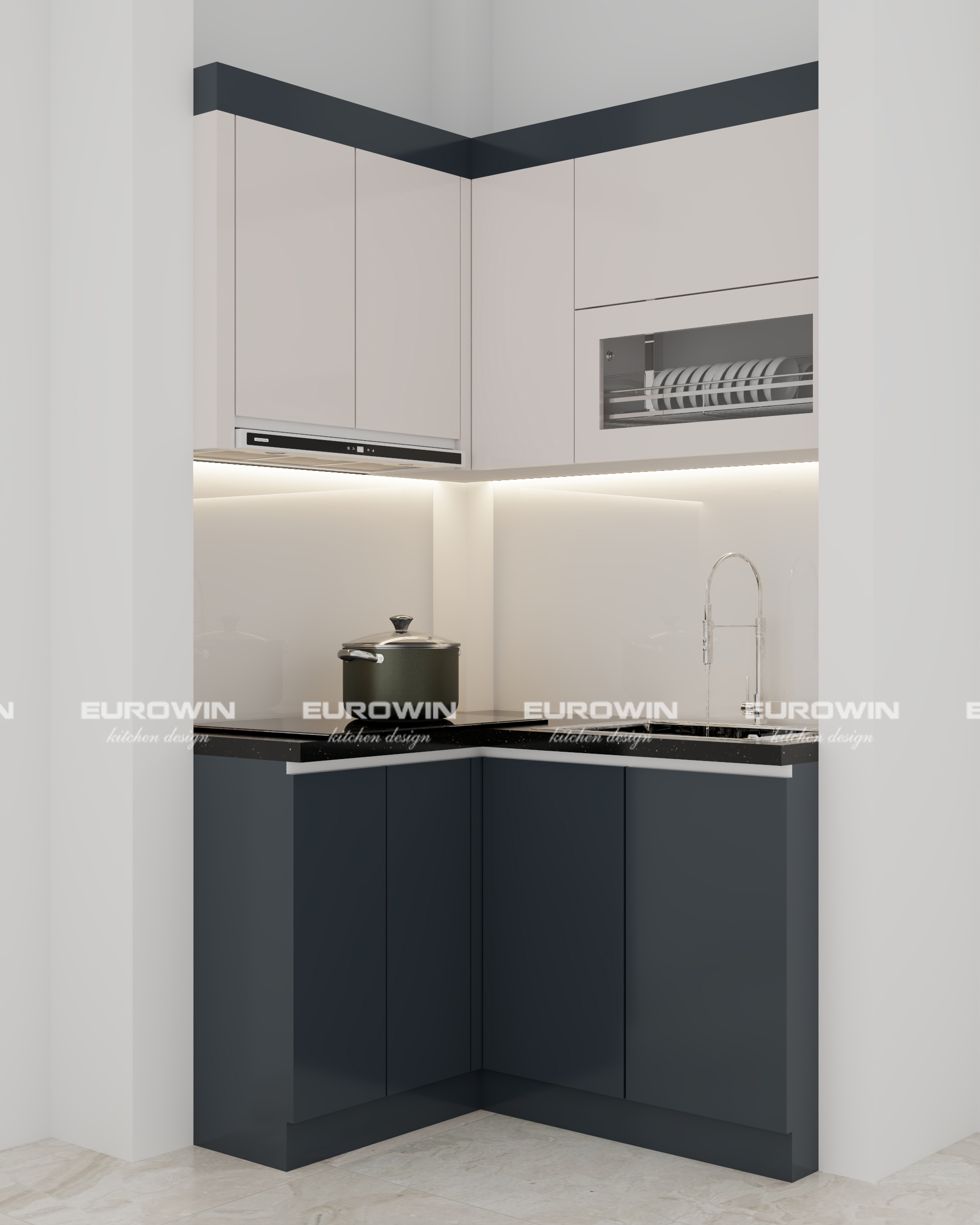 Tủ Bếp Nhựa Cao Cấp Chữ L (Mã SP: EU1039)
