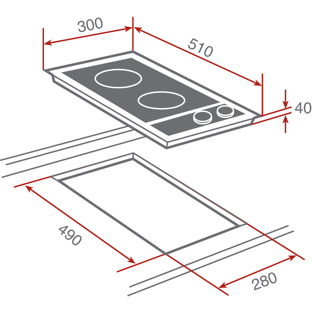 Bếp điện TEKA VM/30 2P S/STEEL