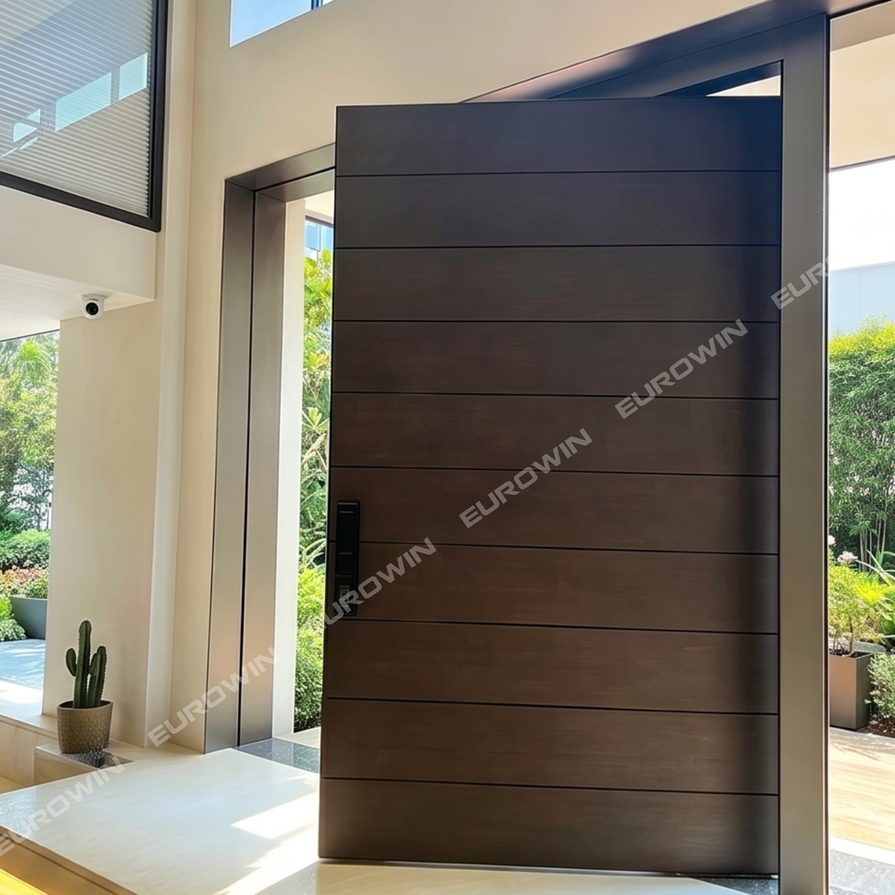Cửa Nhôm Nguyên Tấm Trục Xoay Eurowin EU-X097