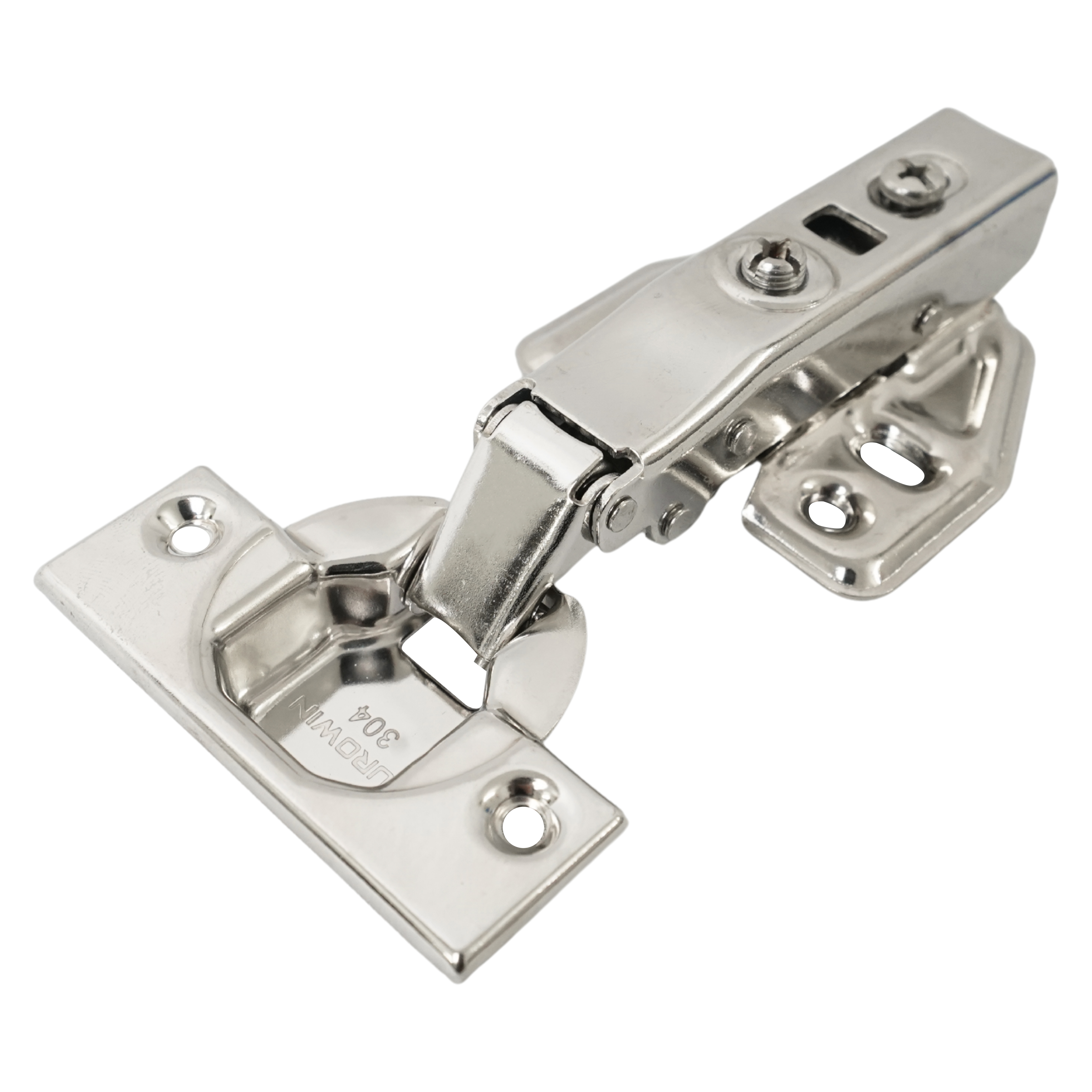 Bản Lề Inox Giảm Chấn Eurowin EU304A Loại Thẳng 