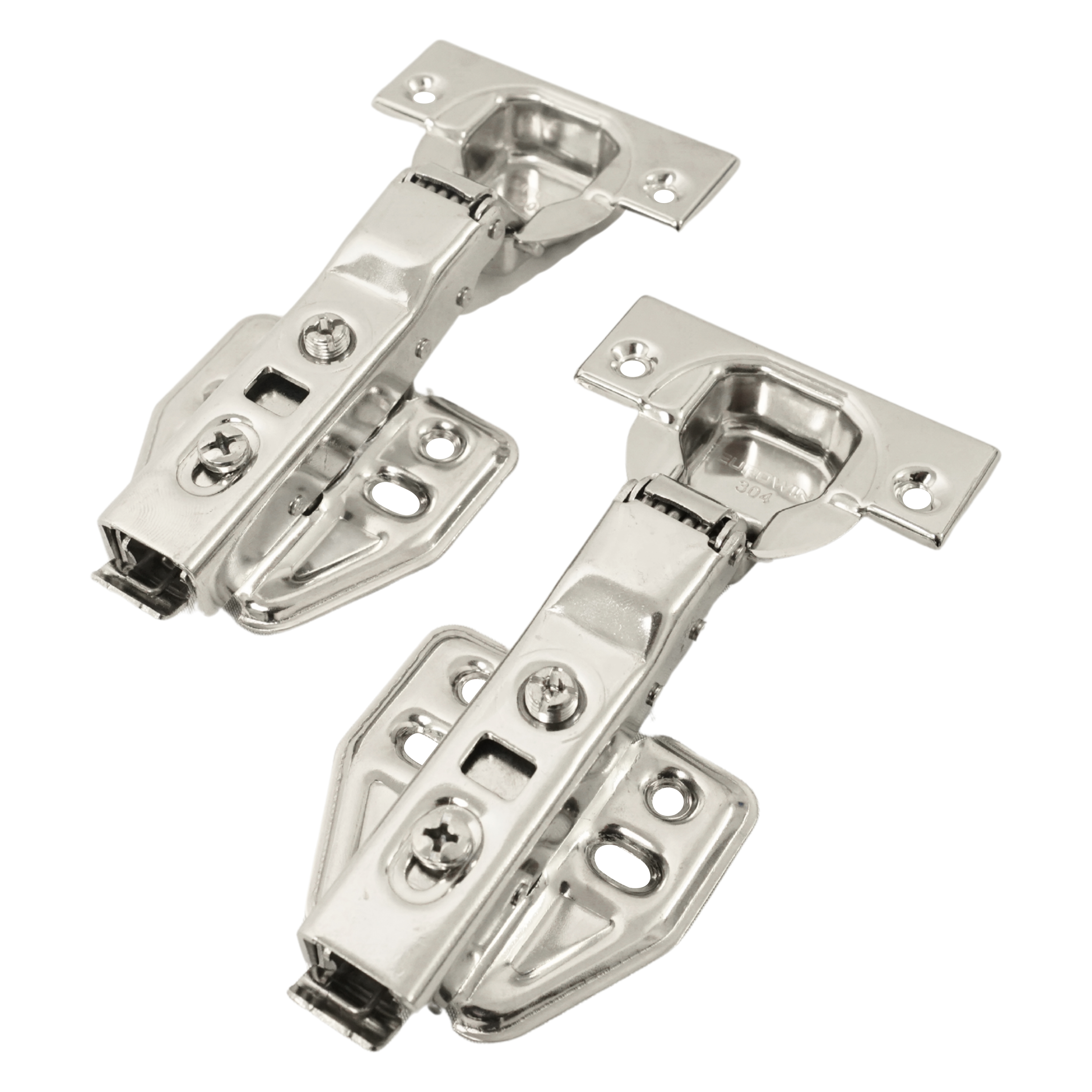 Bản Lề Inox Giảm Chấn Eurowin EU304B Loại Cong Vừa 