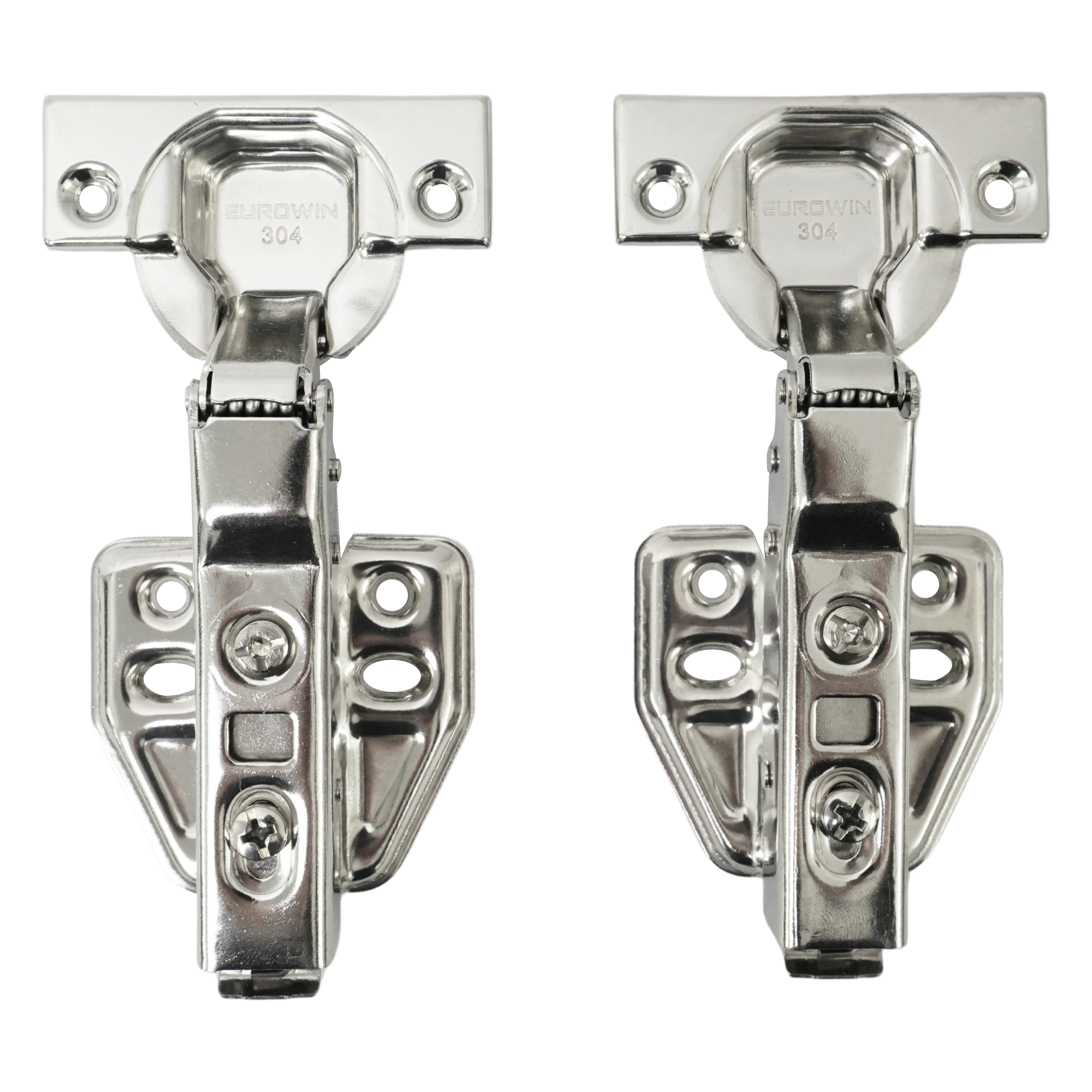 Bản Lề Inox Giảm Chấn Eurowin EU304B Loại Cong Vừa 