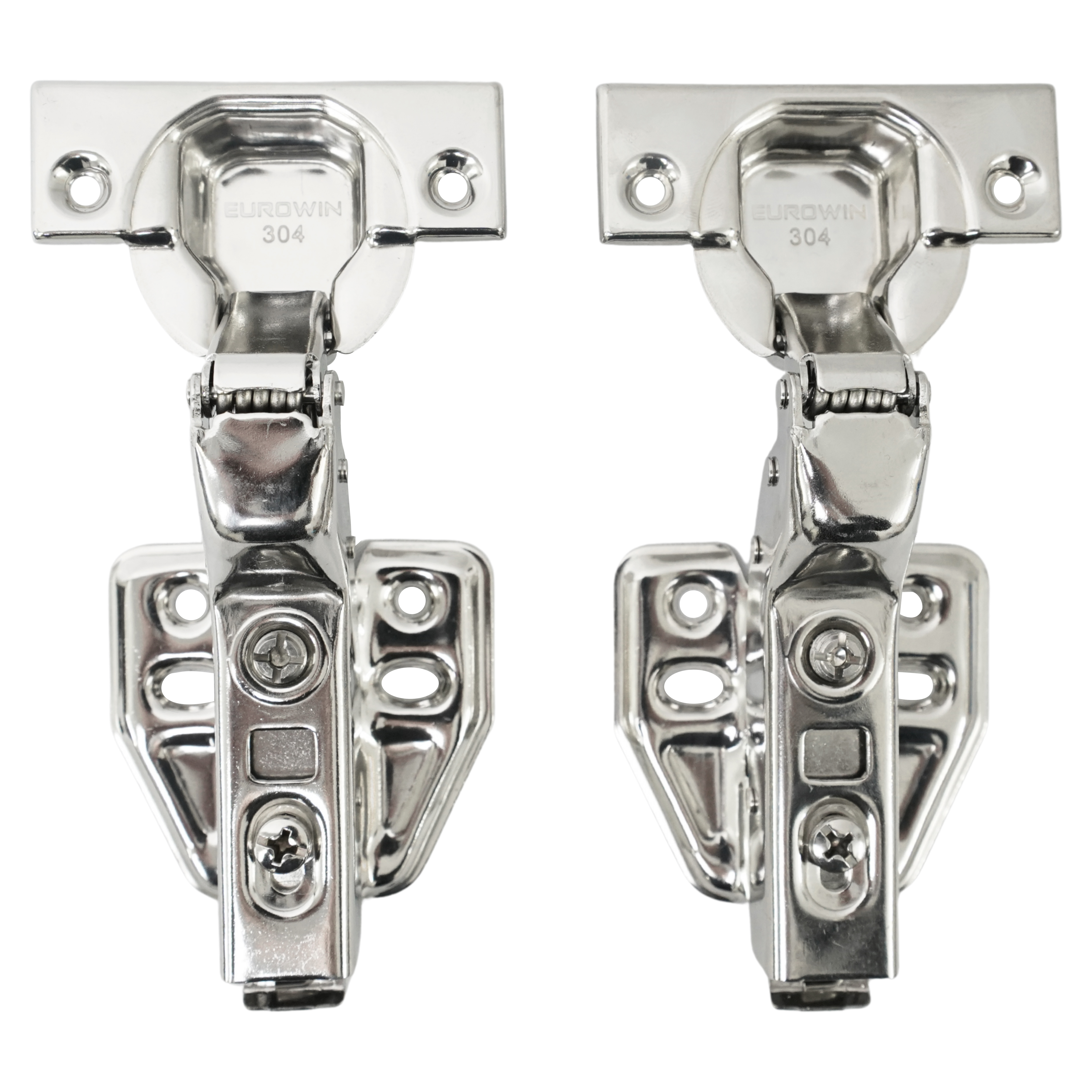 Bản Lề Inox Giảm Chấn Eurowin EU304C Loại Cong 