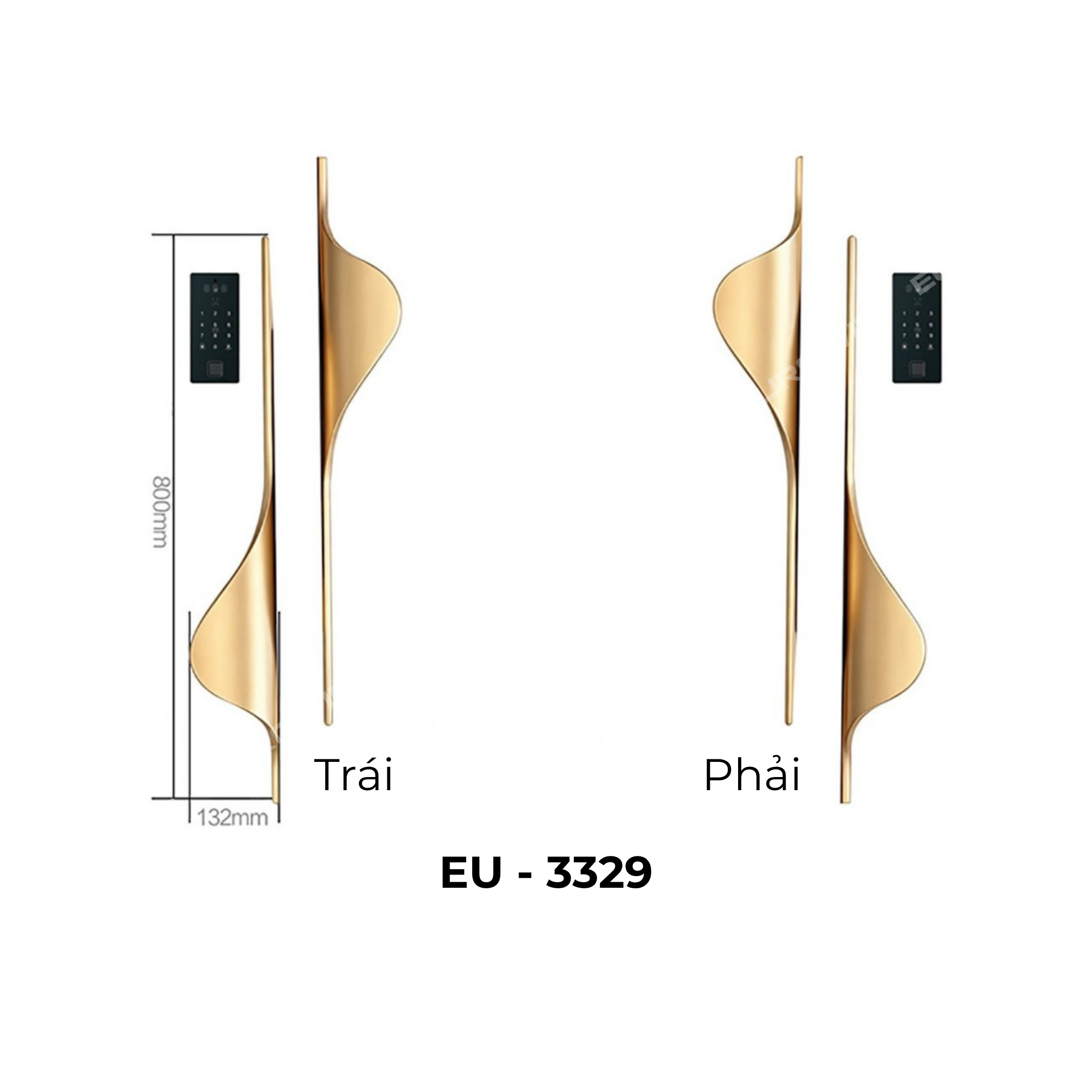Tay Nắm Cửa Nhôm Eurowin EU-3329