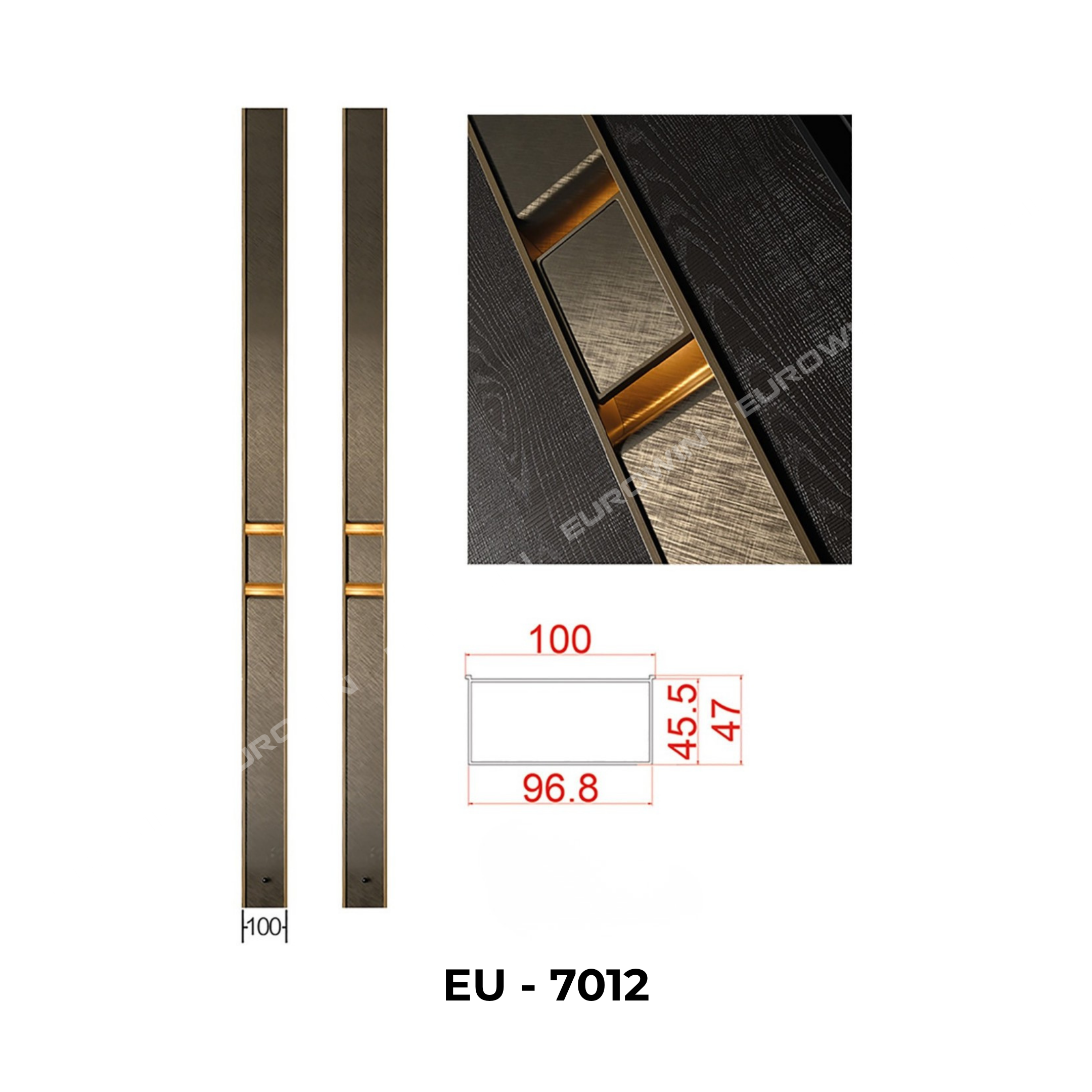 Tay Nắm Cửa Nhôm Eurowin EU-7012