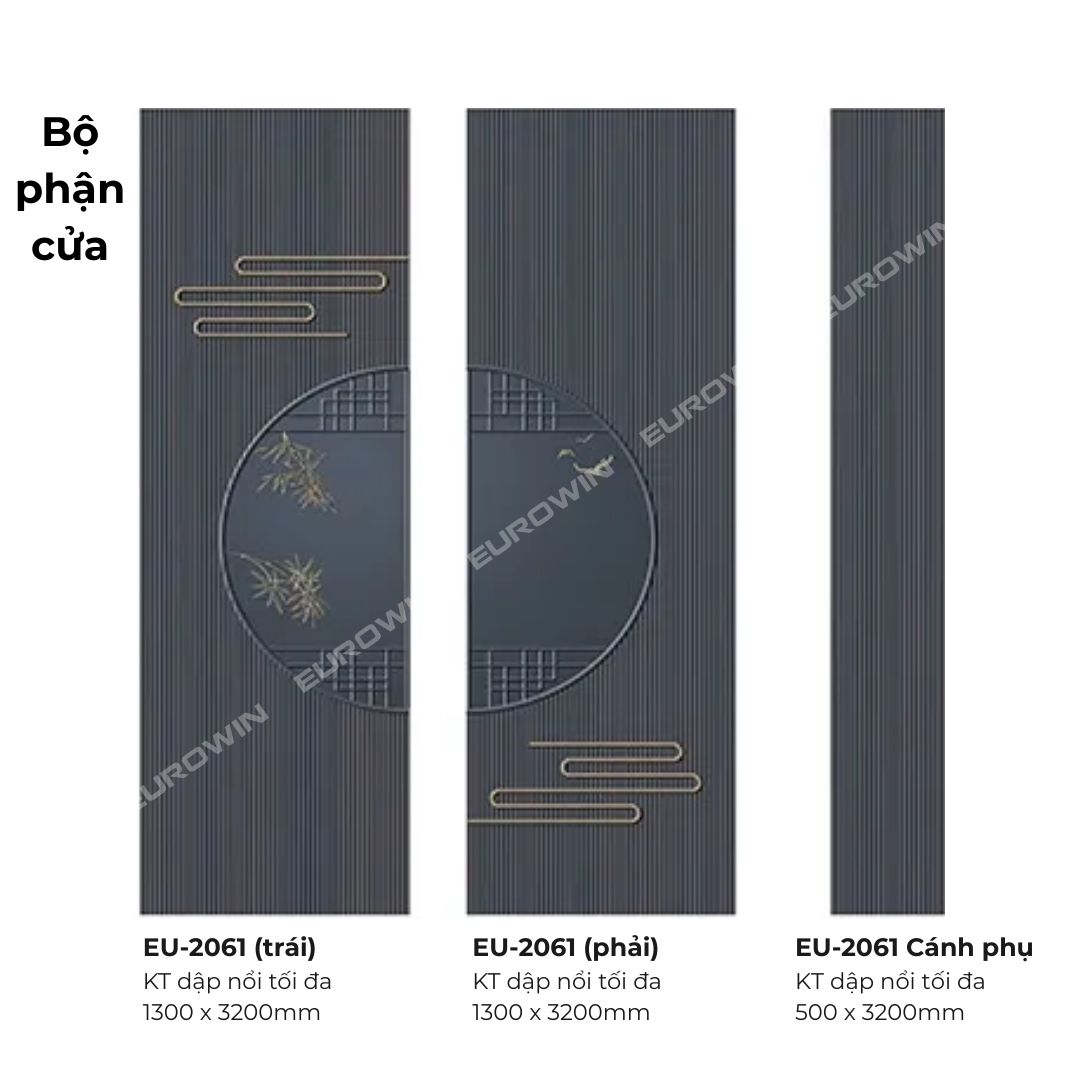 Cửa Nhôm Nguyên Tấm Eurowin EU-2061
