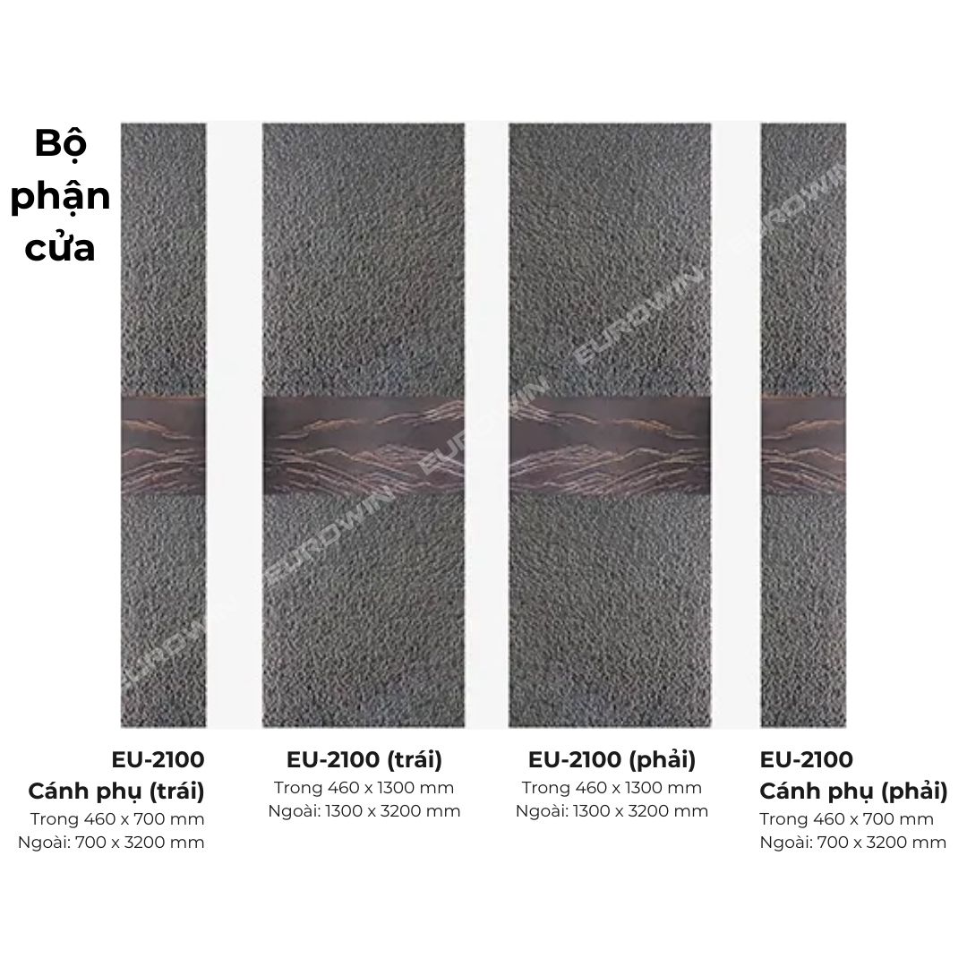 Cửa Nhôm Nguyên Tấm Eurowin EU-2100