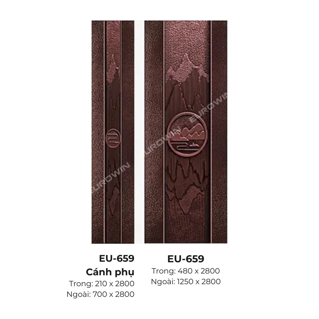 Cửa Nhôm Nguyên Tấm Eurowin EU-659